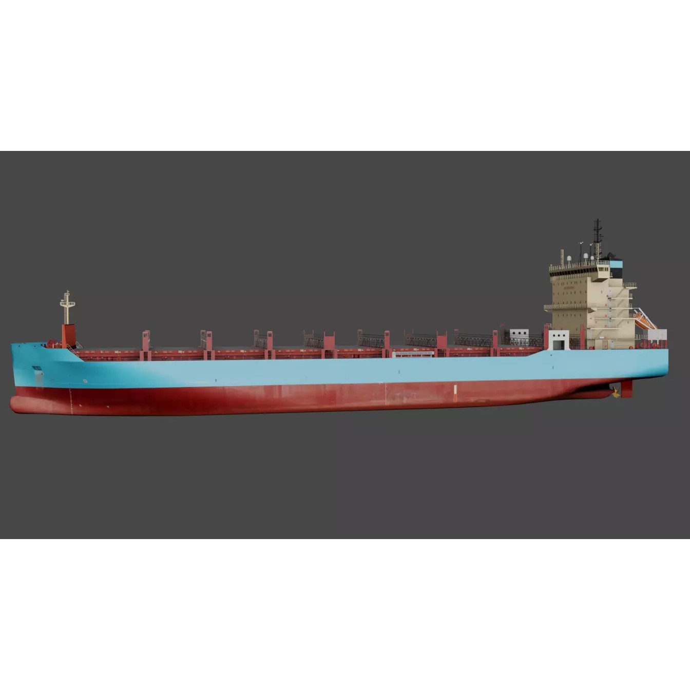 Container Ship LAURA - Low-Poly 3D Model - View 13