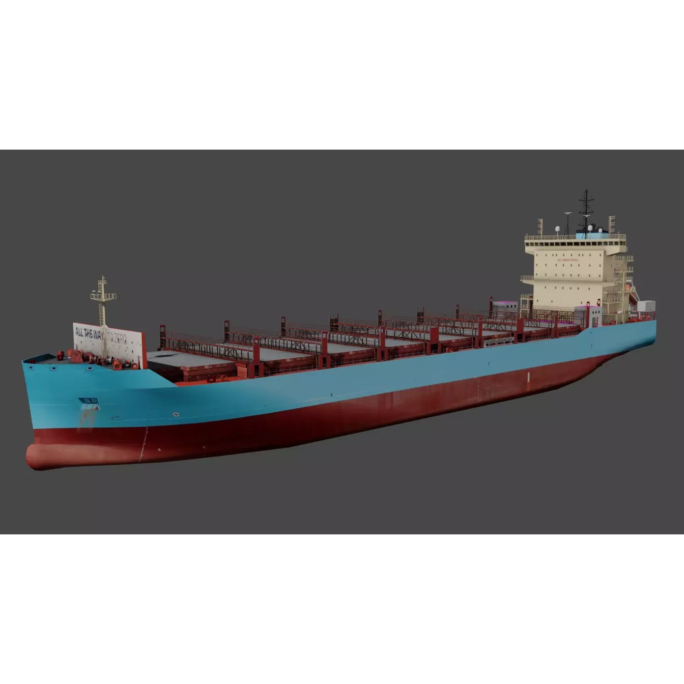 Container Ship LAURA - Low-Poly 3D Model - View 2