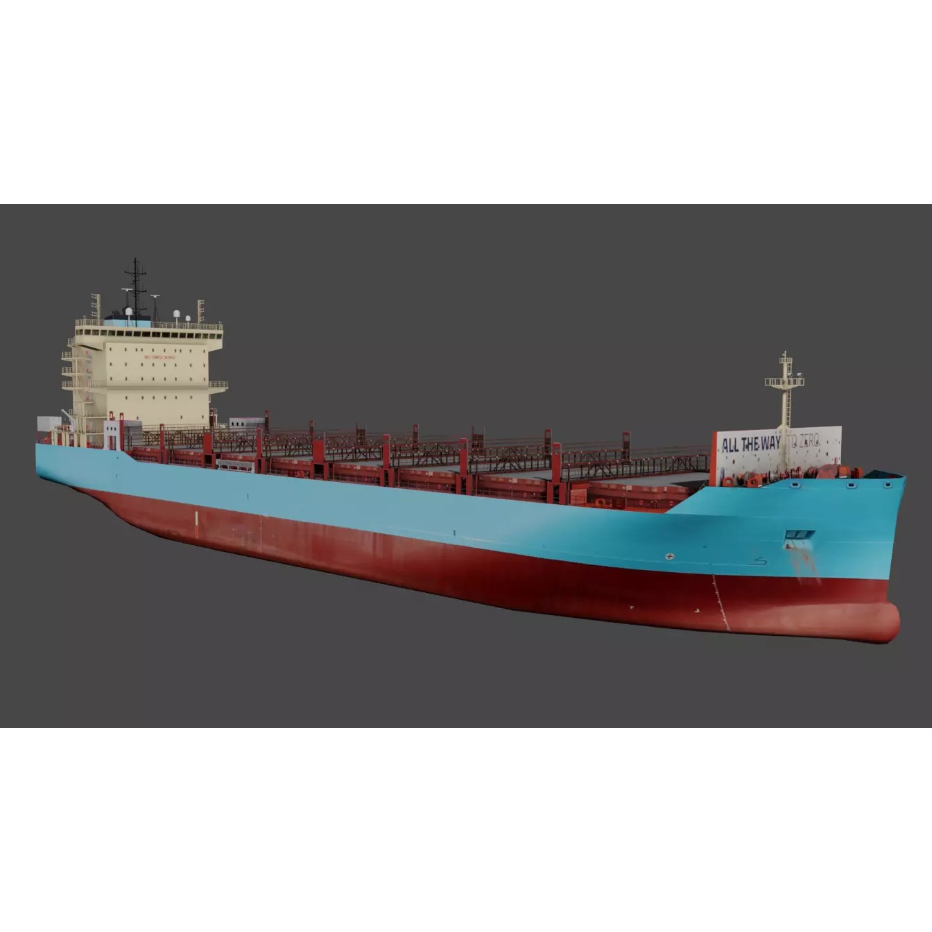Container Ship LAURA - Low-Poly 3D Model - View 8
