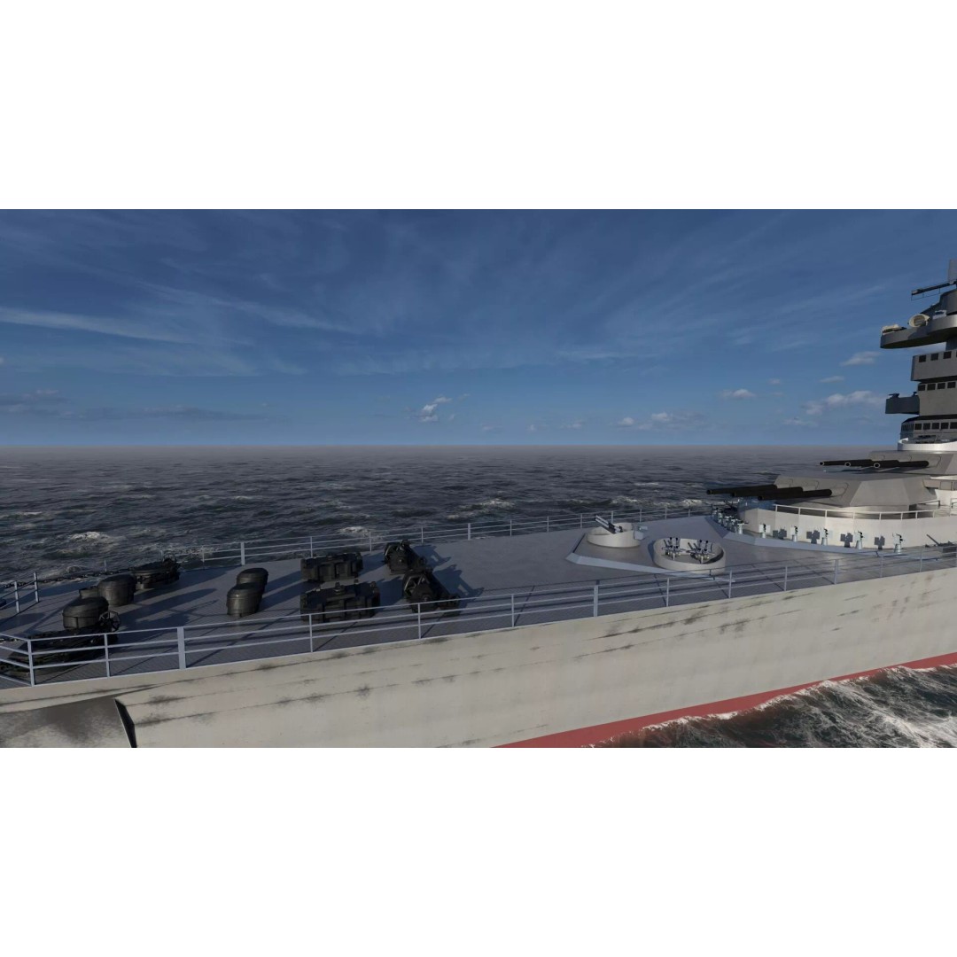 WW2 US Navy Large Heavy Cruiser 3D Model – Detailed Game-Ready Asset - View 10