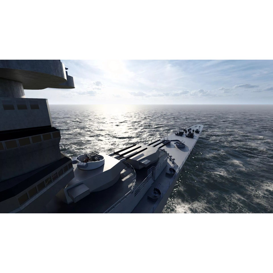 WW2 US Navy Large Heavy Cruiser 3D Model – Detailed Game-Ready Asset - View 22
