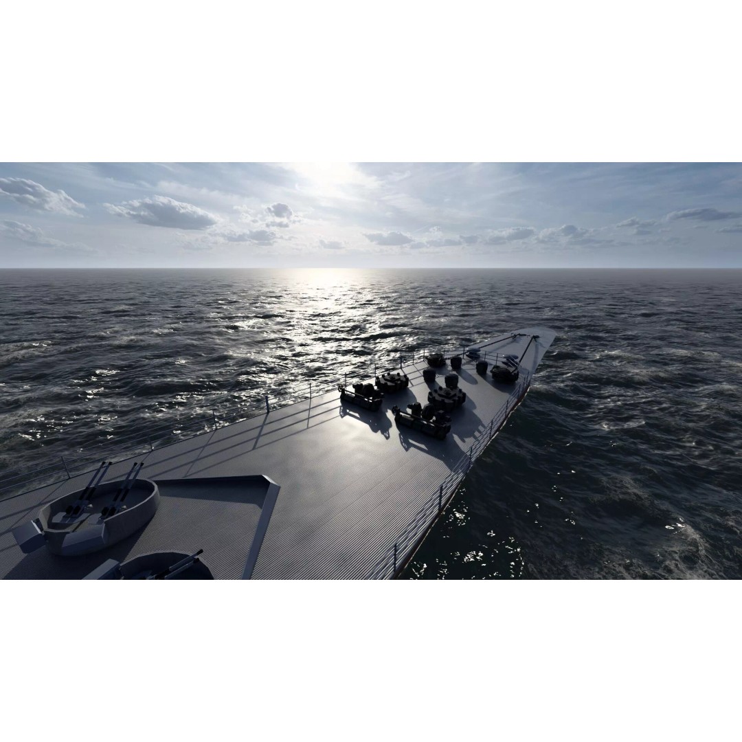 WW2 US Navy Large Heavy Cruiser 3D Model – Detailed Game-Ready Asset - View 23