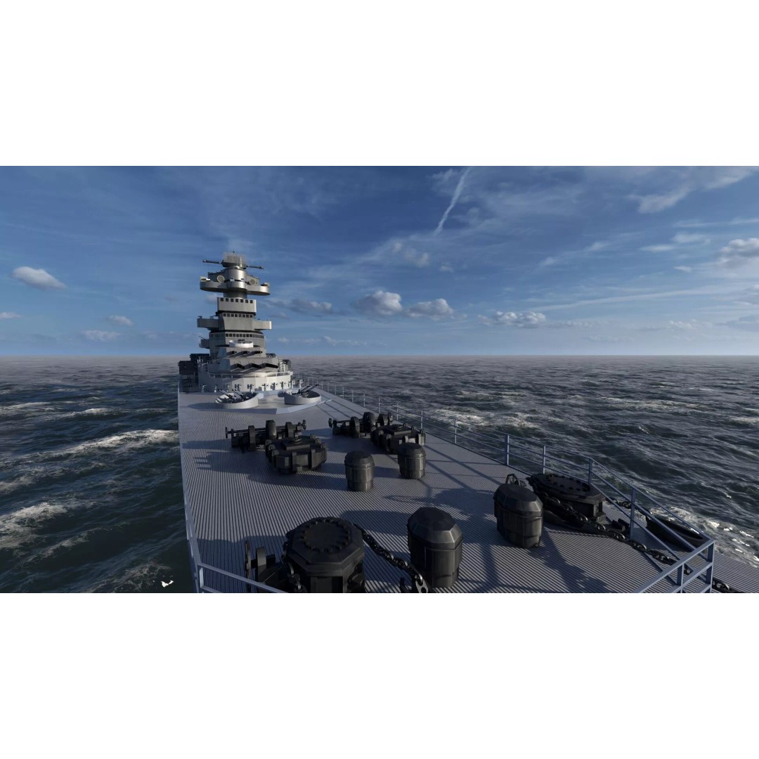WW2 US Navy Large Heavy Cruiser 3D Model – Detailed Game-Ready Asset - View 24