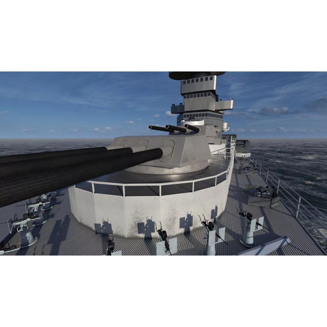 WW2 US Navy Large Heavy Cruiser 3D Model – Detailed Game-Ready Asset - View 26
