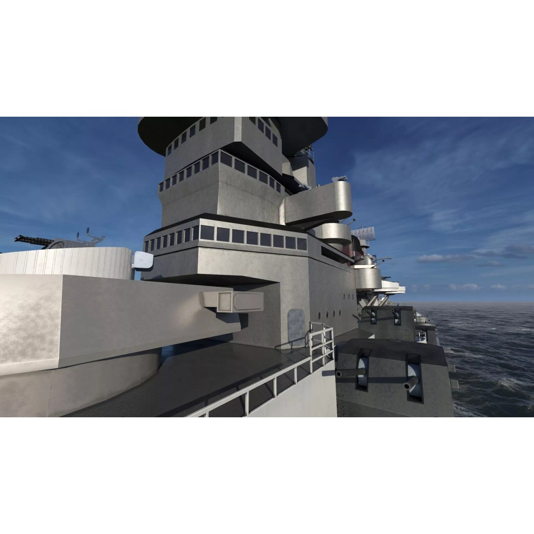 WW2 US Navy Large Heavy Cruiser 3D Model – Detailed Game-Ready Asset - View 28