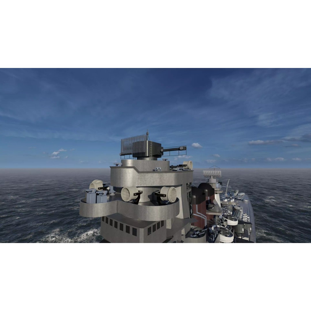 WW2 US Navy Large Heavy Cruiser 3D Model – Detailed Game-Ready Asset - View 29