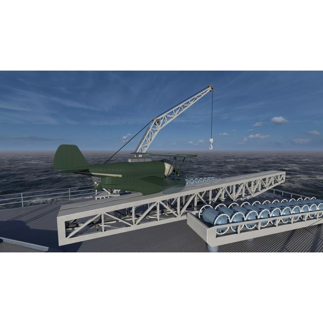 WW2 US Navy Large Heavy Cruiser 3D Model – Detailed Game-Ready Asset - View 40