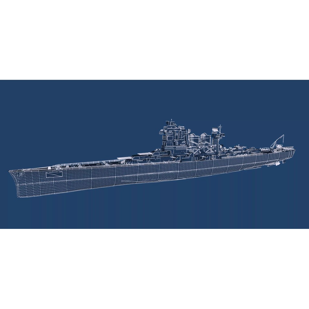 WW2 US Navy Large Heavy Cruiser 3D Model – Detailed Game-Ready Asset - View 49