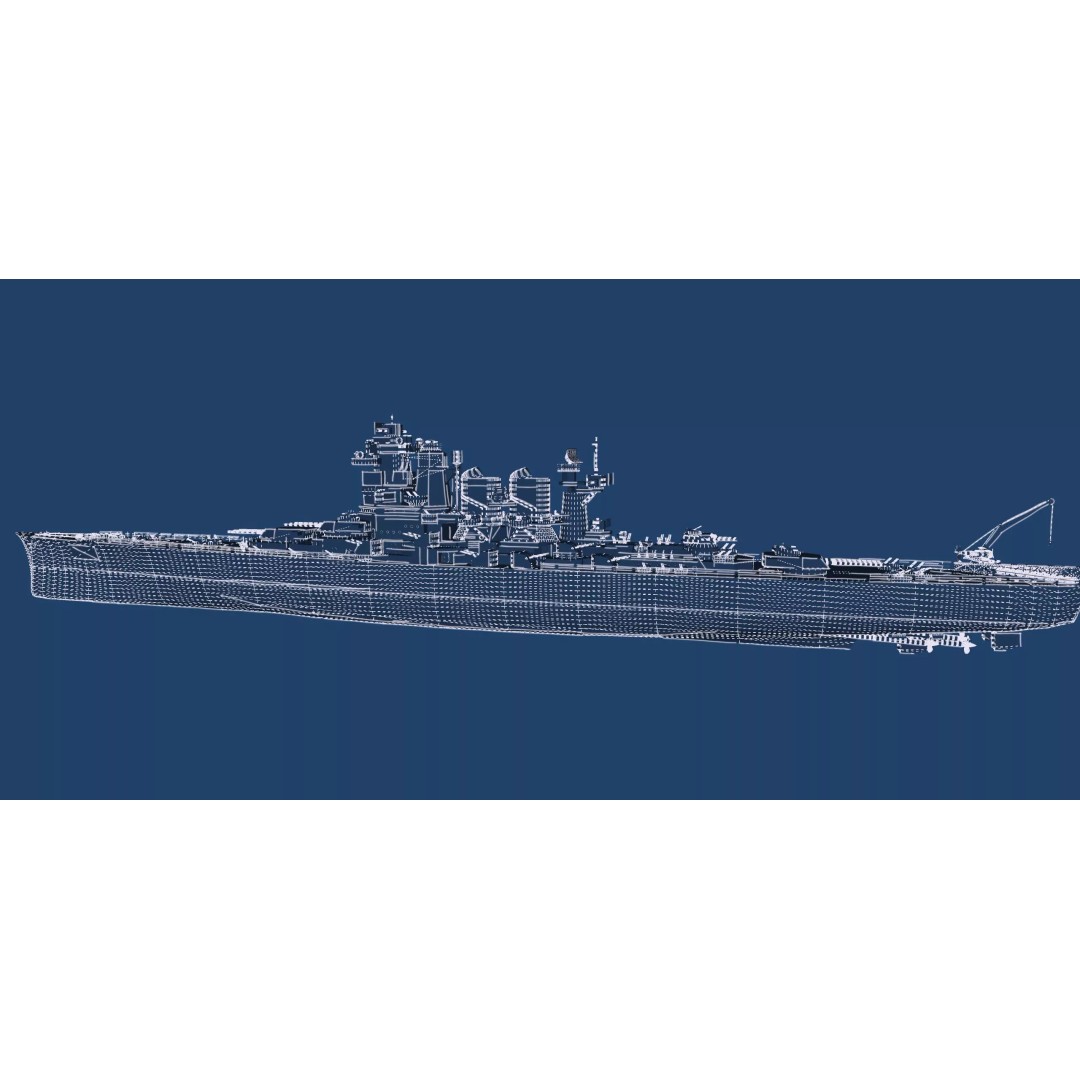 WW2 US Navy Large Heavy Cruiser 3D Model – Detailed Game-Ready Asset - View 50