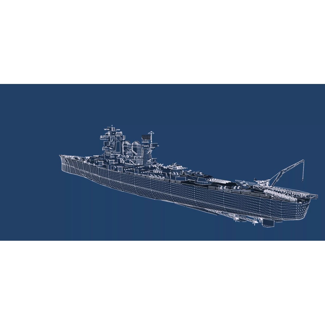 WW2 US Navy Large Heavy Cruiser 3D Model – Detailed Game-Ready Asset - View 51