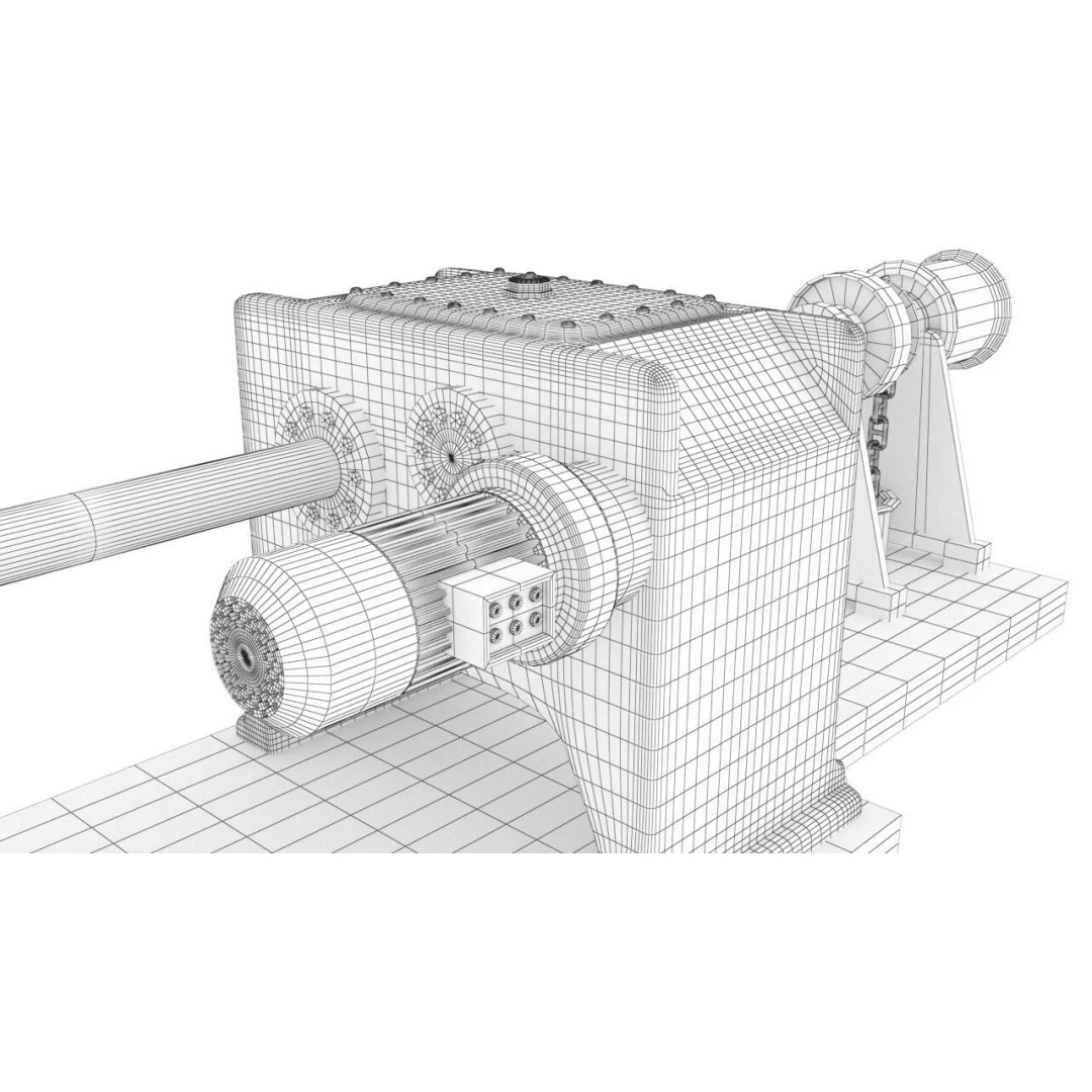 Bulk Cargo Vessel 3D Model – Low Poly Industrial Ship, PBR Textures - View 21