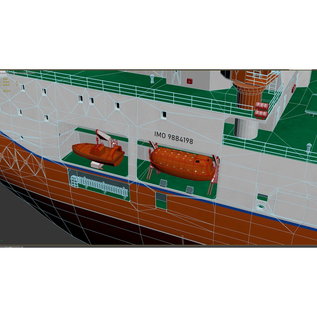 North Pole Project 3D Model – Ice-Resistant Self-Propelled Platform, PBR - View 15