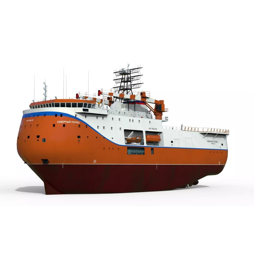 North Pole Project 3D Model – Ice-Resistant Self-Propelled Platform, PBR - View 2