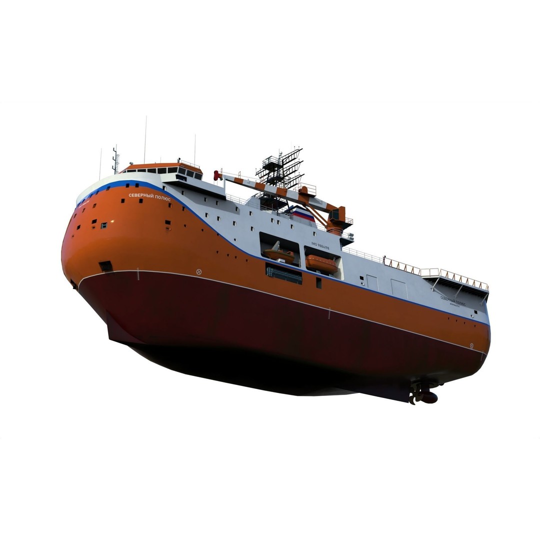 North Pole Project 3D Model – Ice-Resistant Self-Propelled Platform, PBR - View 7