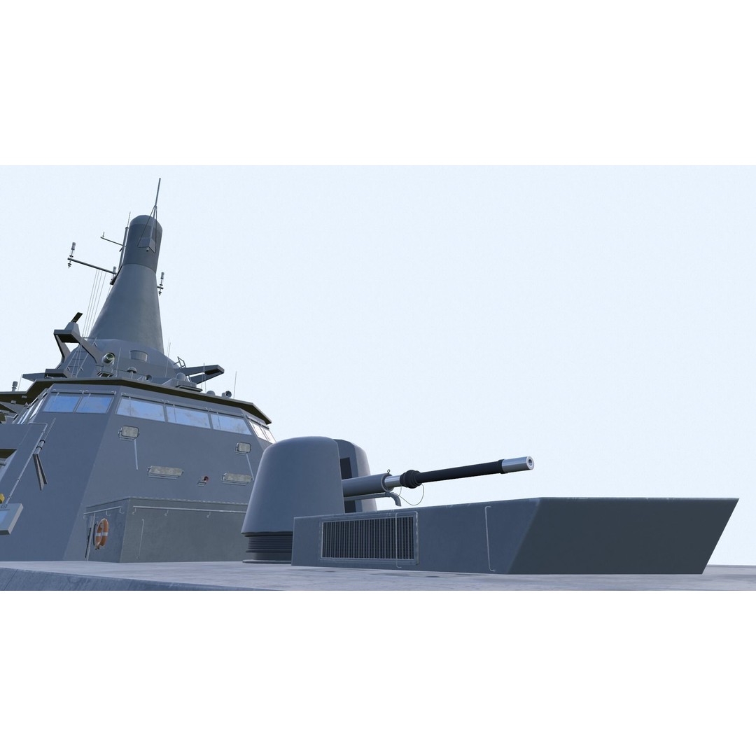 Littoral Mission Vessel 3D Model – Low Poly Military Watercraft, FBX - View 7