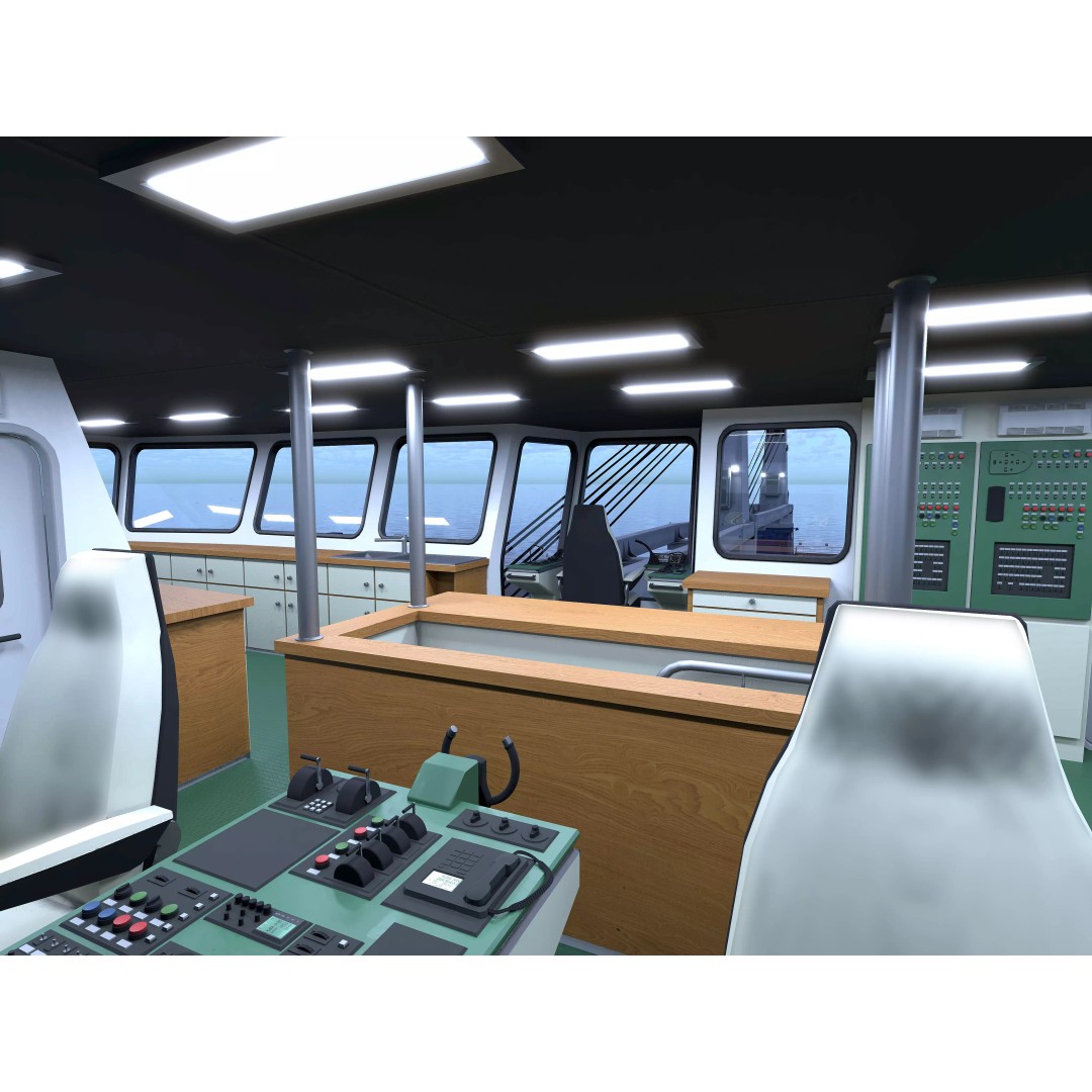 Multipurpose Heavy Lift Freight Ship 3D Model – Highly Detailed, FBX - View 14