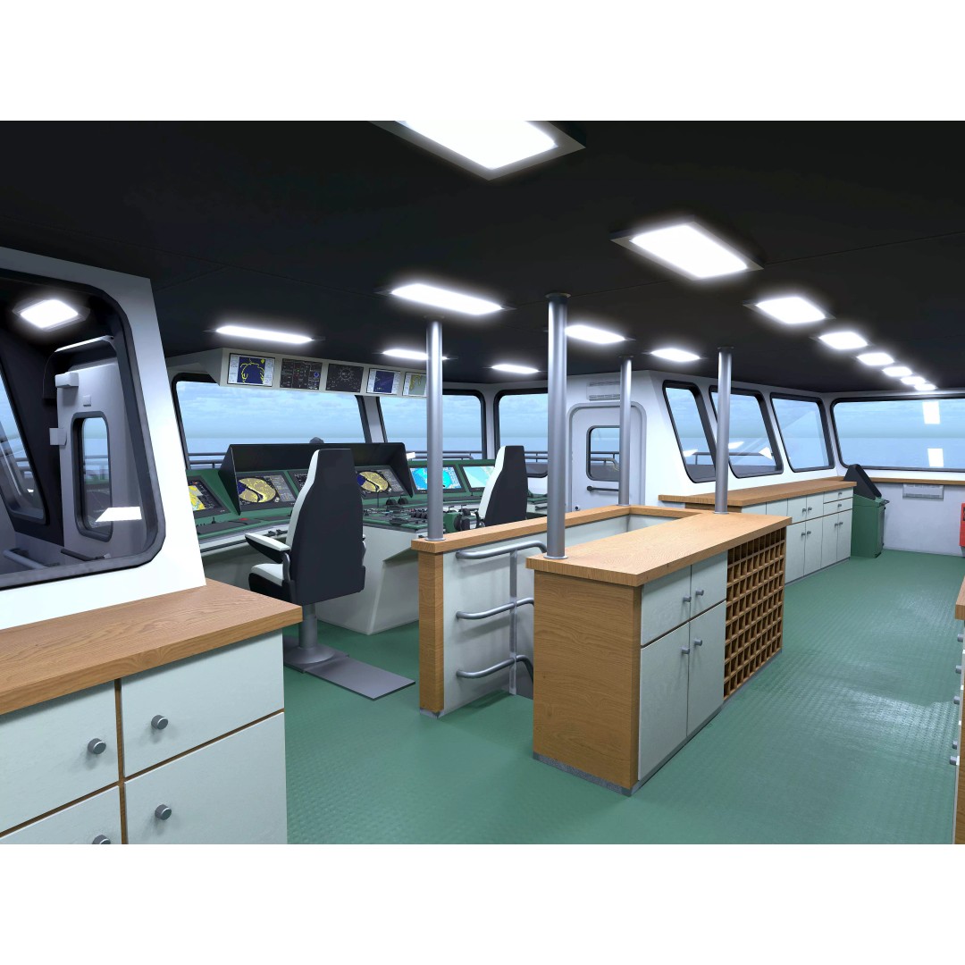 Multipurpose Heavy Lift Freight Ship 3D Model – Highly Detailed, FBX - View 16