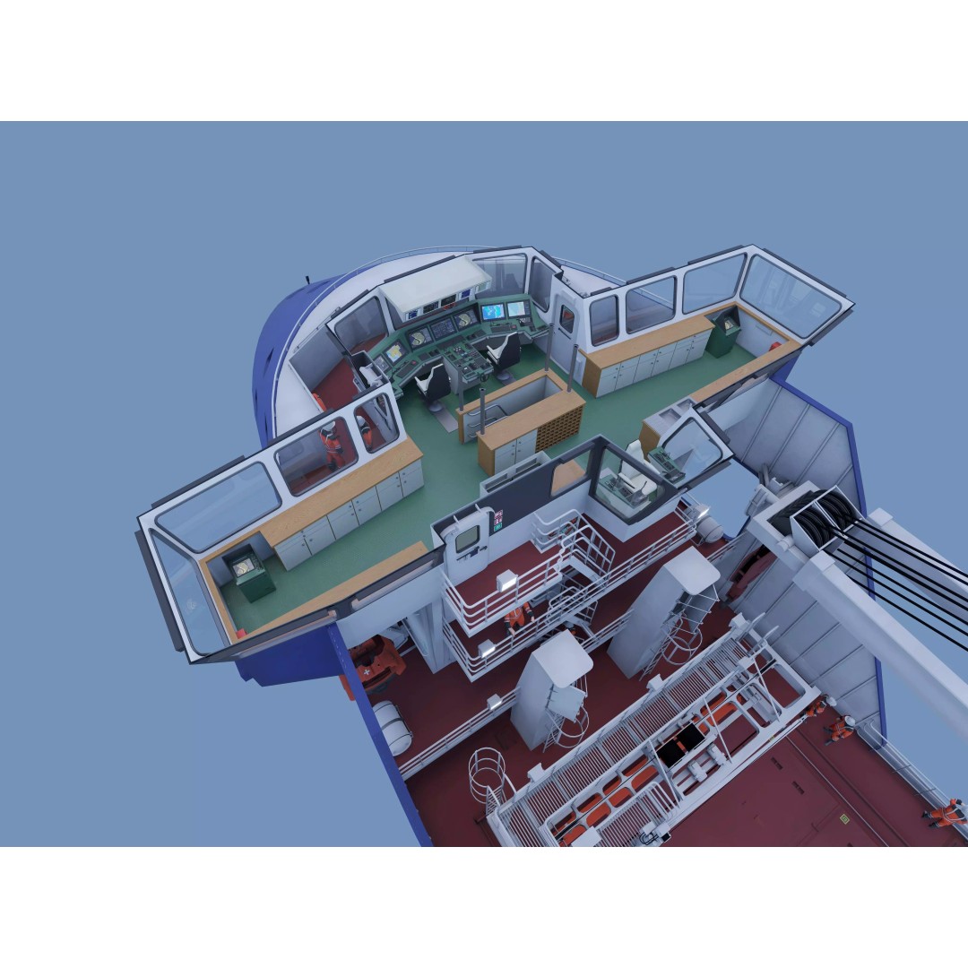 Multipurpose Heavy Lift Freight Ship 3D Model – Highly Detailed, FBX - View 17