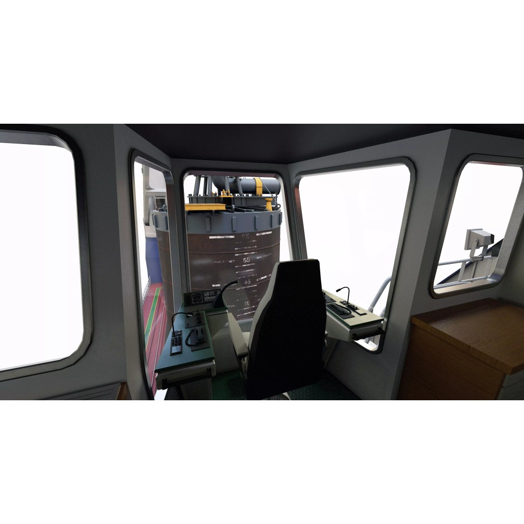 Multipurpose Heavy Lift Freight Ship 3D Model – Highly Detailed, FBX - View 19