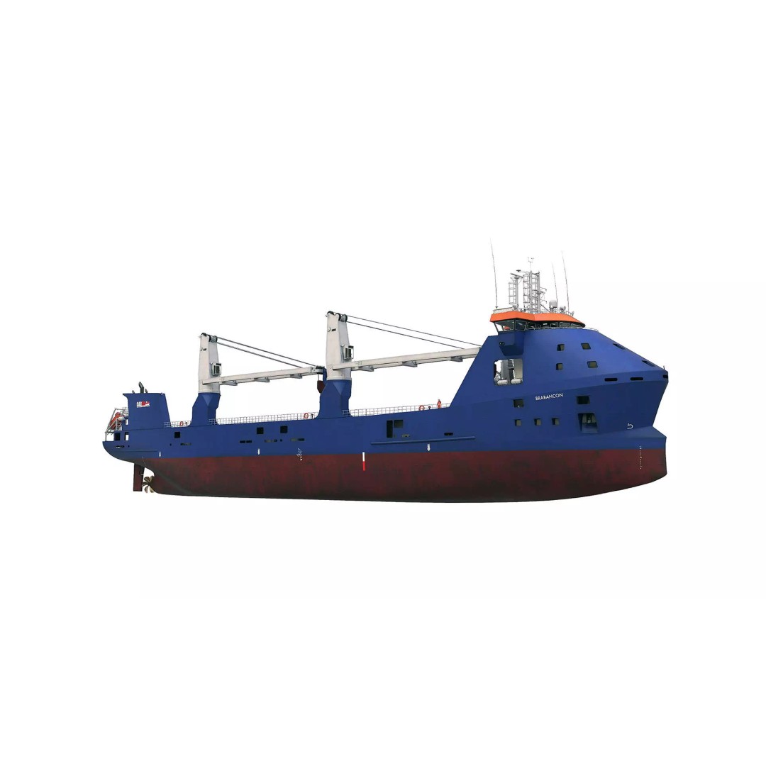 Multipurpose Heavy Lift Freight Ship 3D Model – Highly Detailed, FBX - View 2