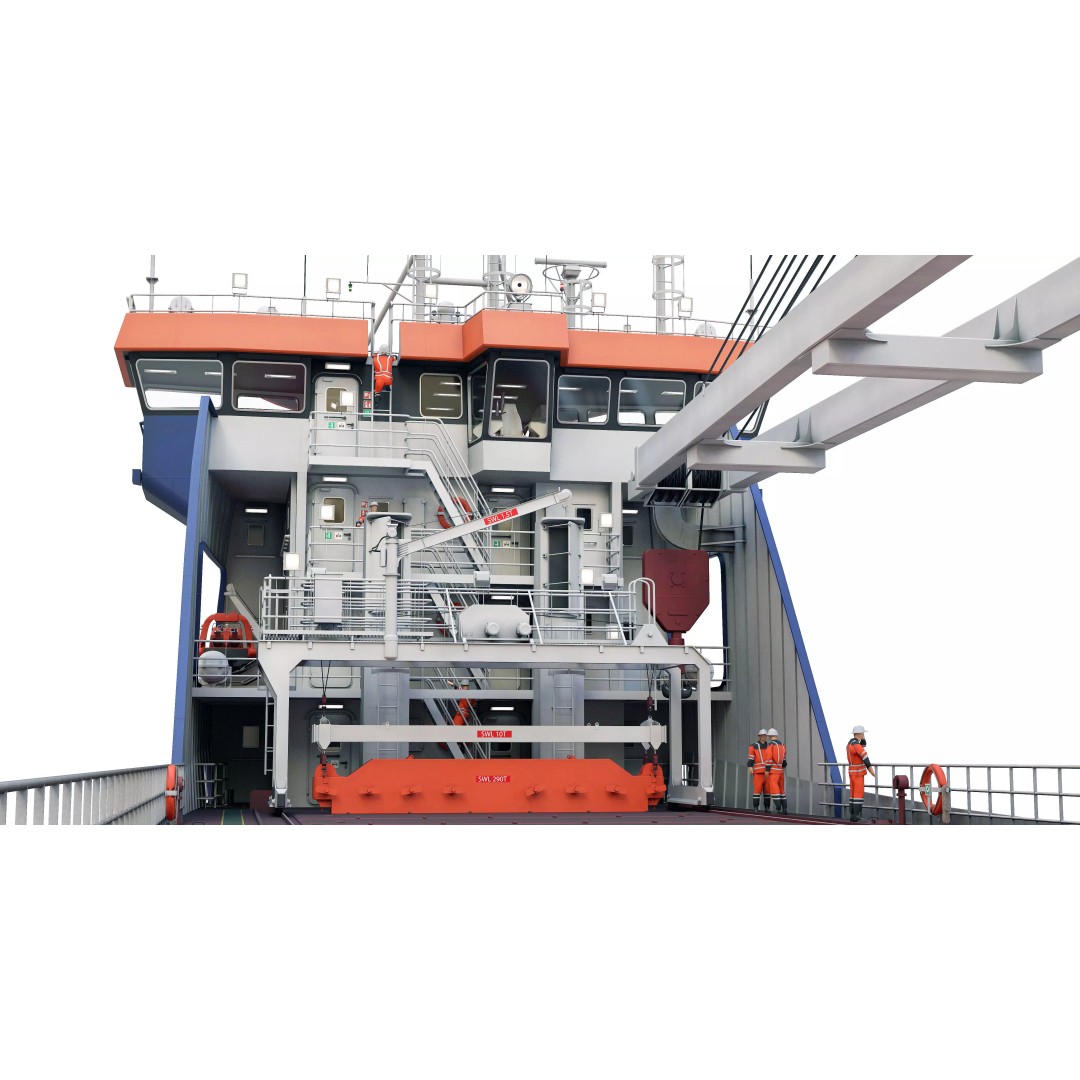 Multipurpose Heavy Lift Freight Ship 3D Model – Highly Detailed, FBX - View 21