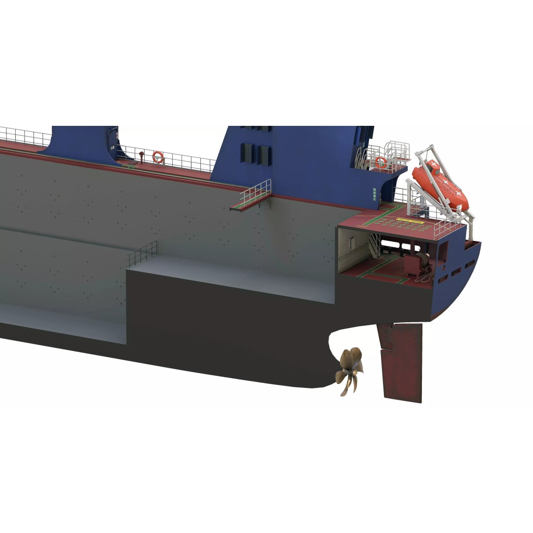 Multipurpose Heavy Lift Freight Ship 3D Model – Highly Detailed, FBX - View 25