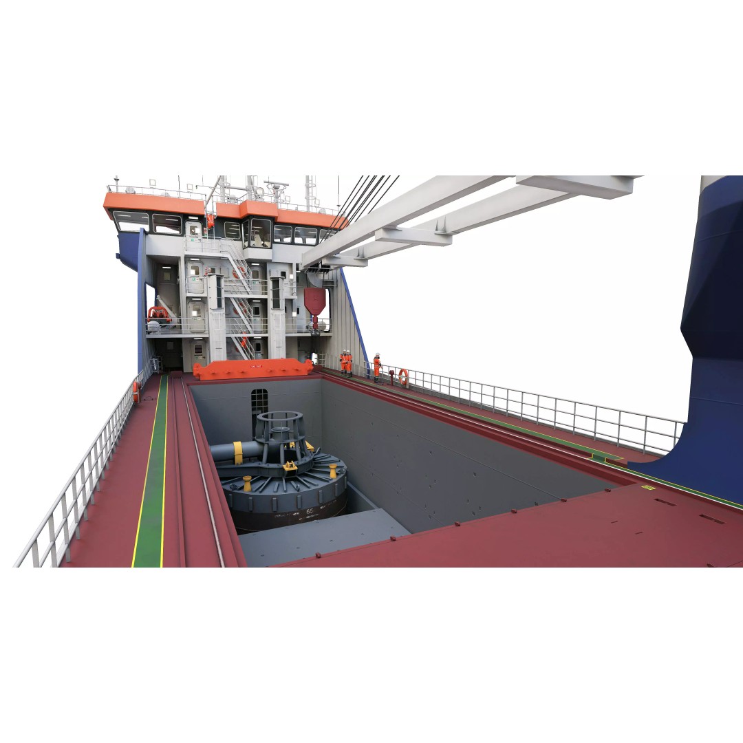 Multipurpose Heavy Lift Freight Ship 3D Model – Highly Detailed, FBX - View 3
