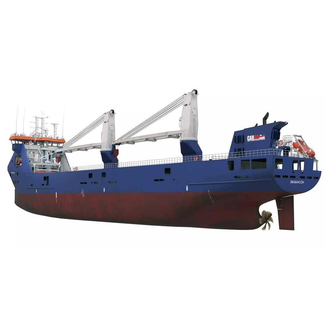 Multipurpose Heavy Lift Freight Ship 3D Model – Highly Detailed, FBX - View 6