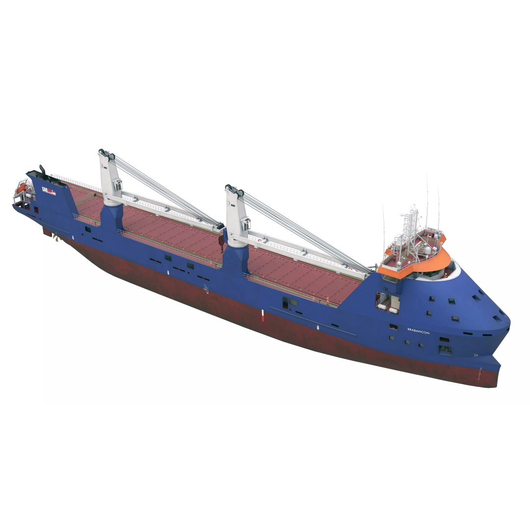 Multipurpose Heavy Lift Freight Ship 3D Model – Highly Detailed, FBX - View 8