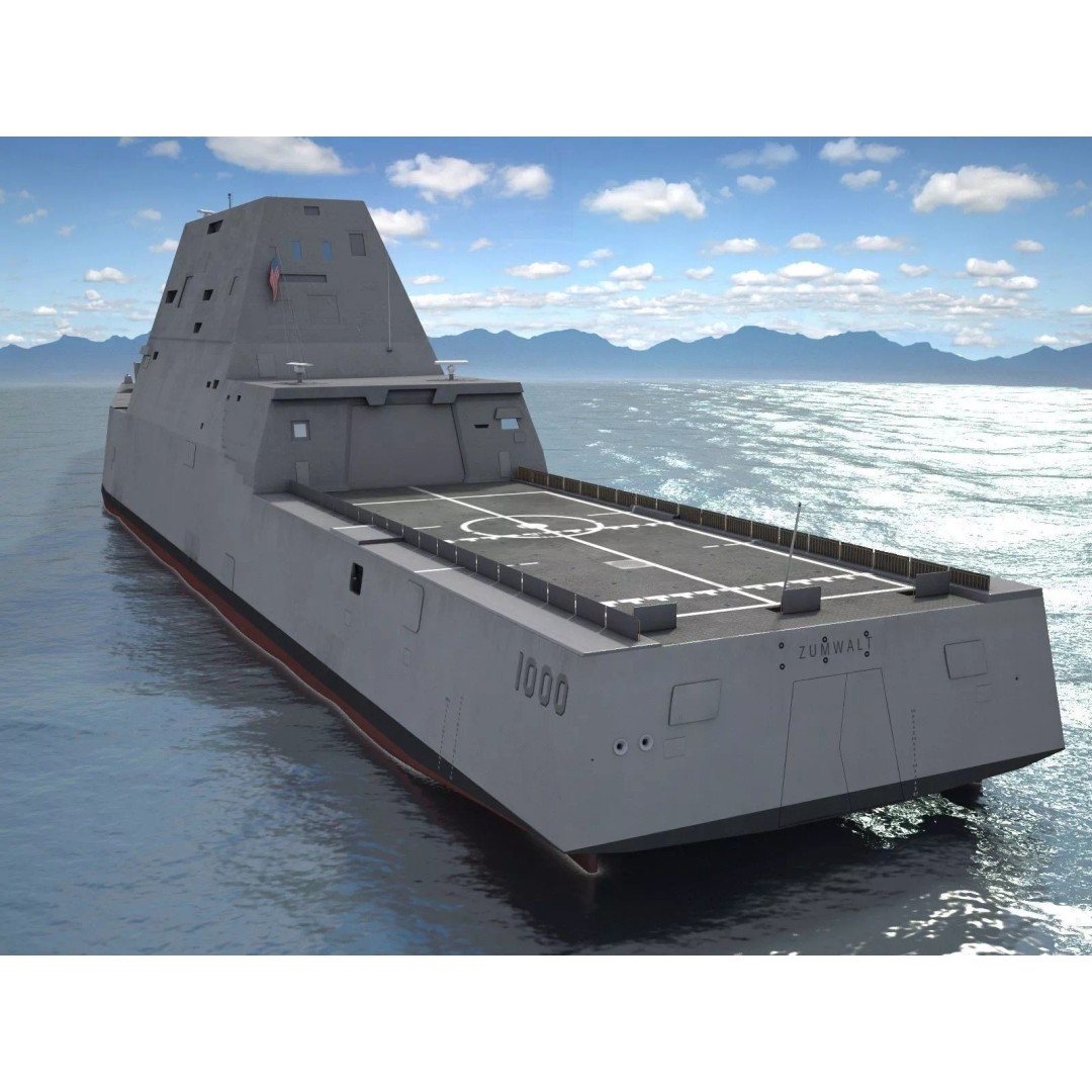 USS Zumwalt DDG-1000 3D Model – High Poly Military Watercraft, FBX - View 12