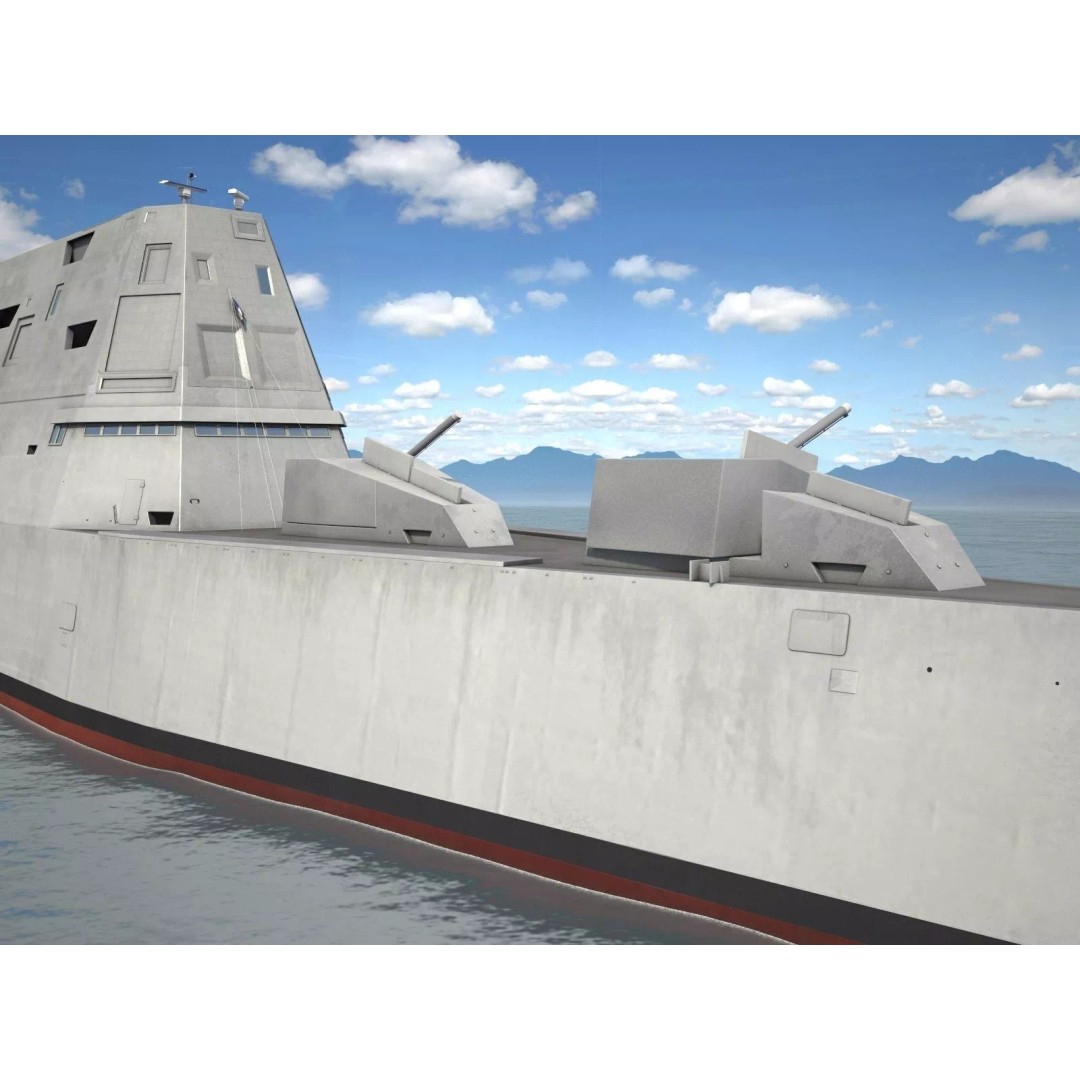 USS Zumwalt DDG-1000 3D Model – High Poly Military Watercraft, FBX - View 17