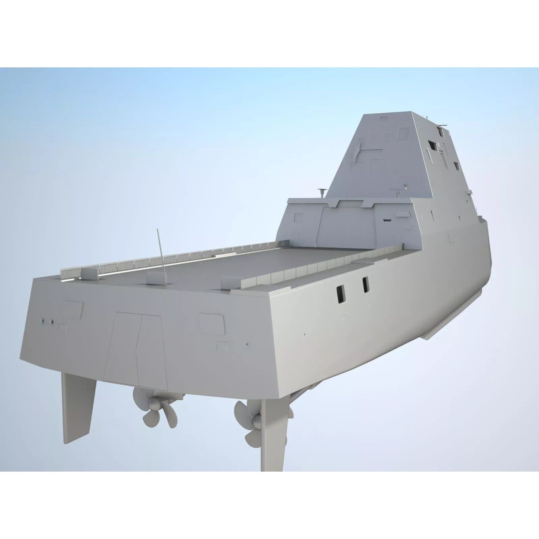 USS Zumwalt DDG-1000 3D Model – High Poly Military Watercraft, FBX - View 18