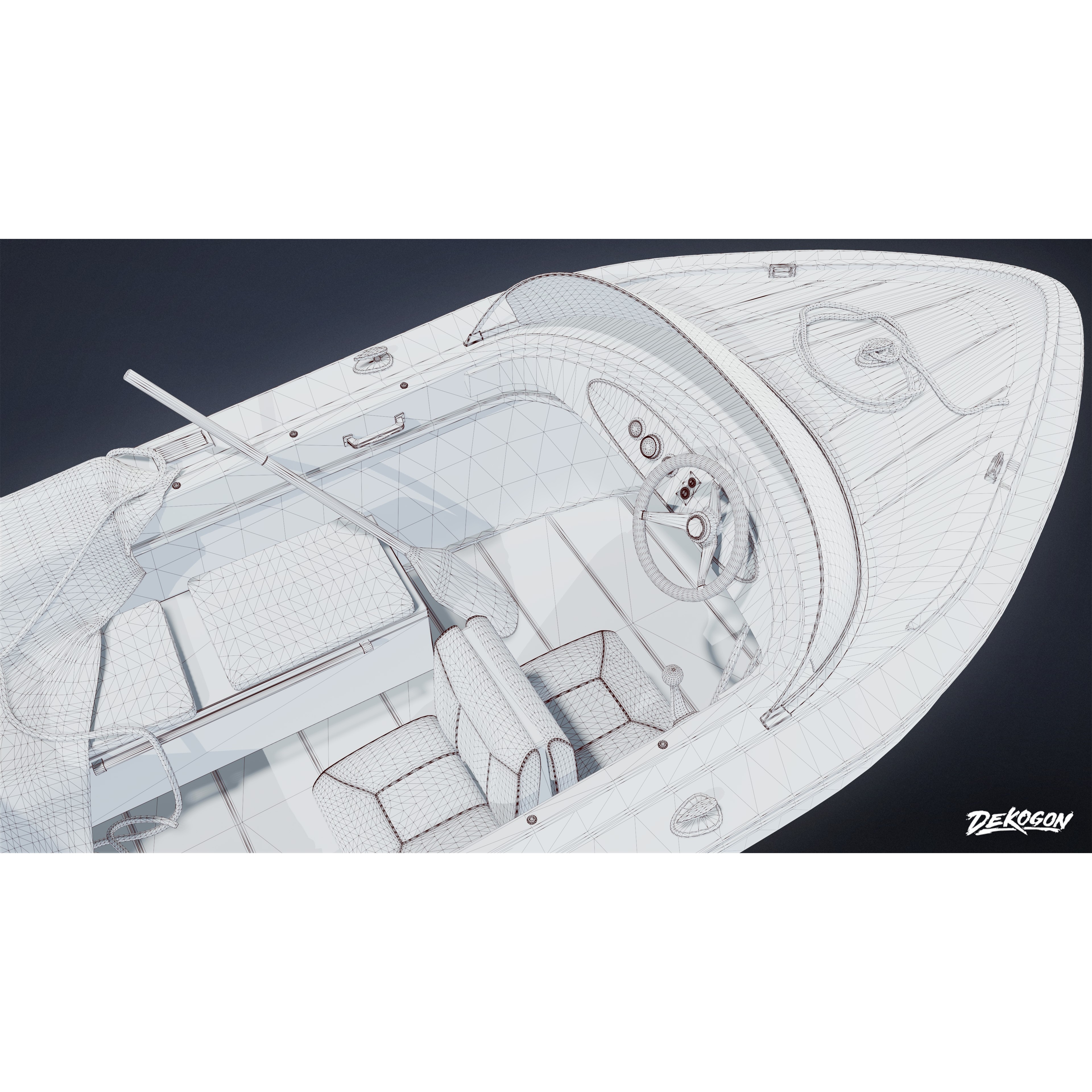 BOATYARD - Low-Poly Game-Ready 3D Model