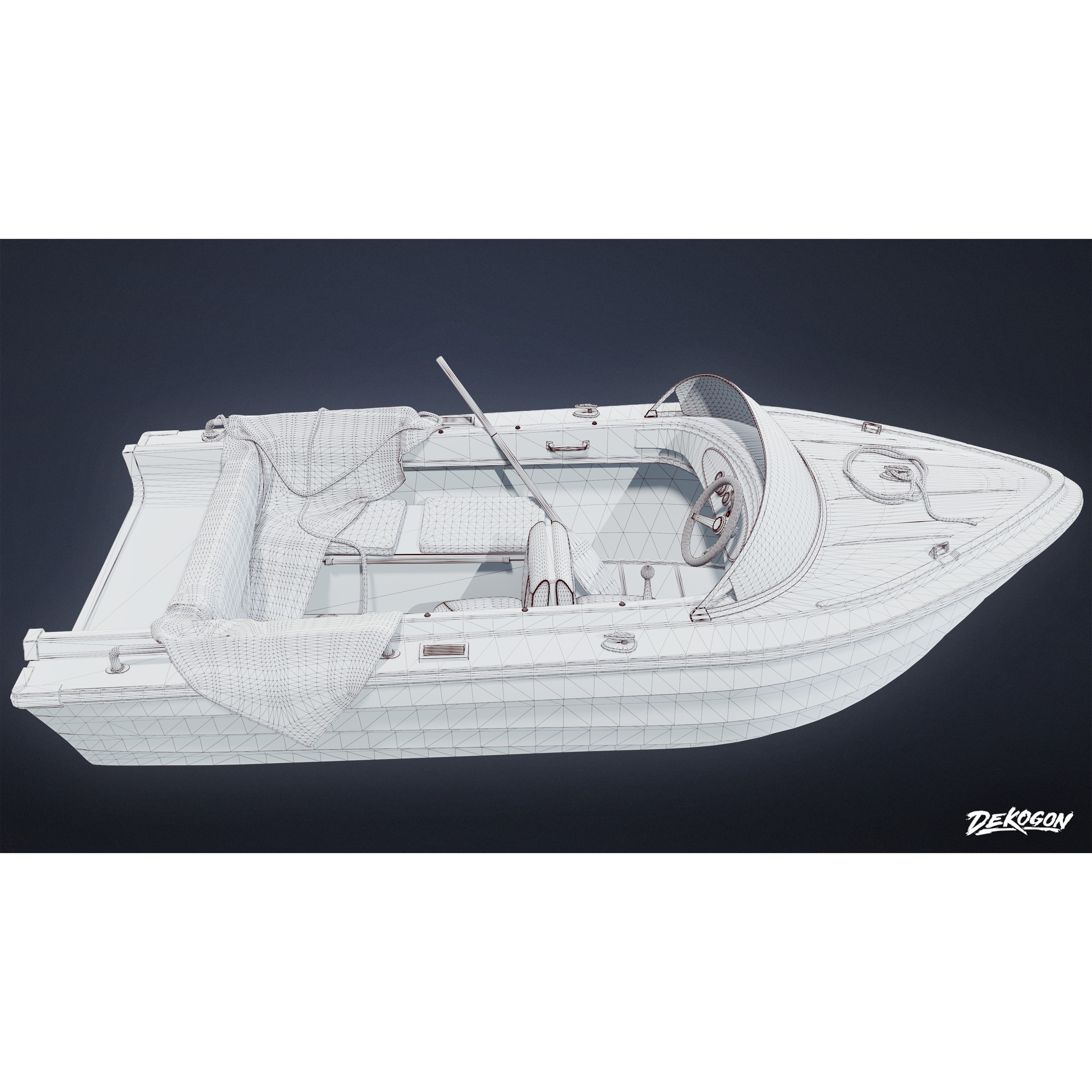 BOATYARD - Low-Poly Game-Ready 3D Model - View 10