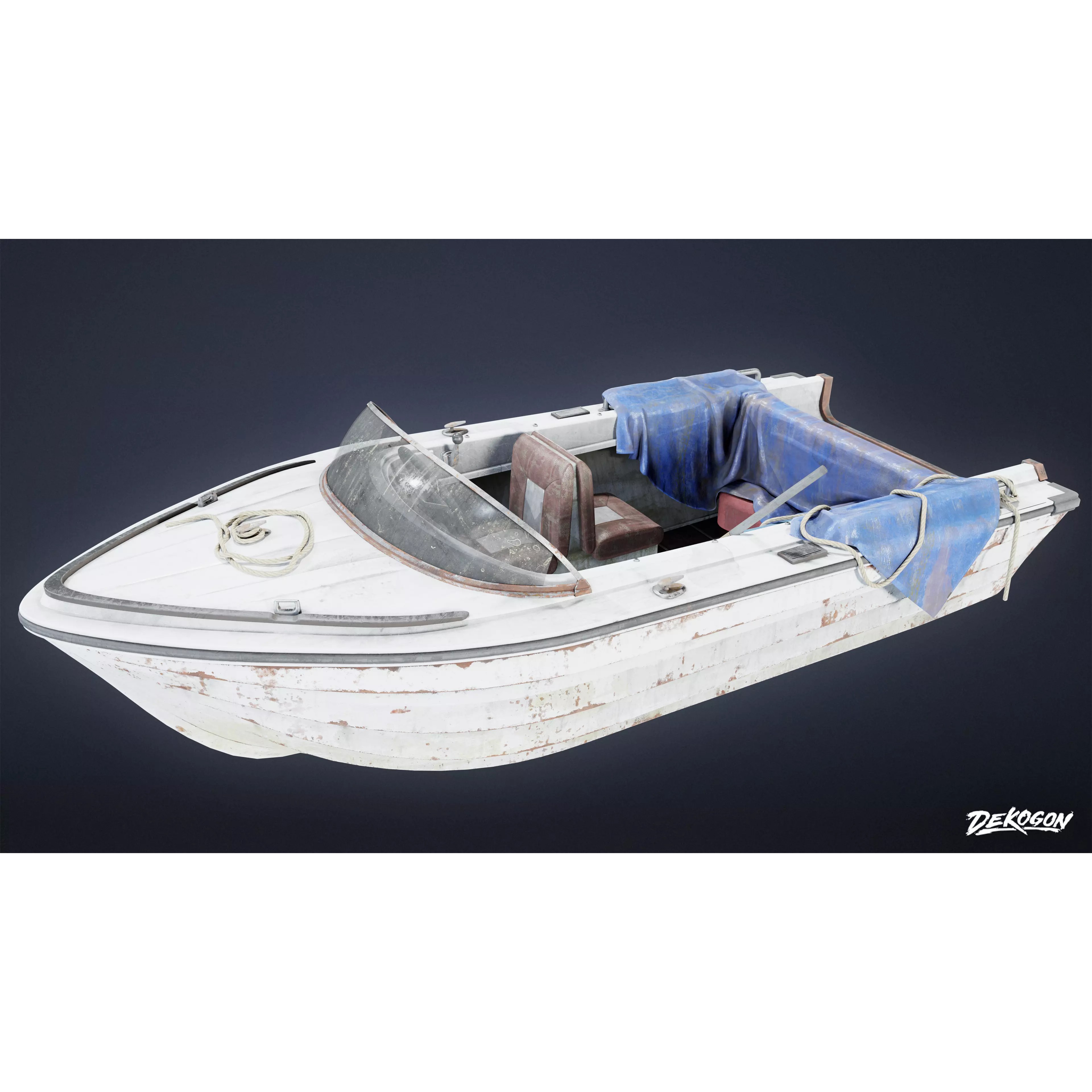 BOATYARD - Low-Poly Game-Ready 3D Model - View 2