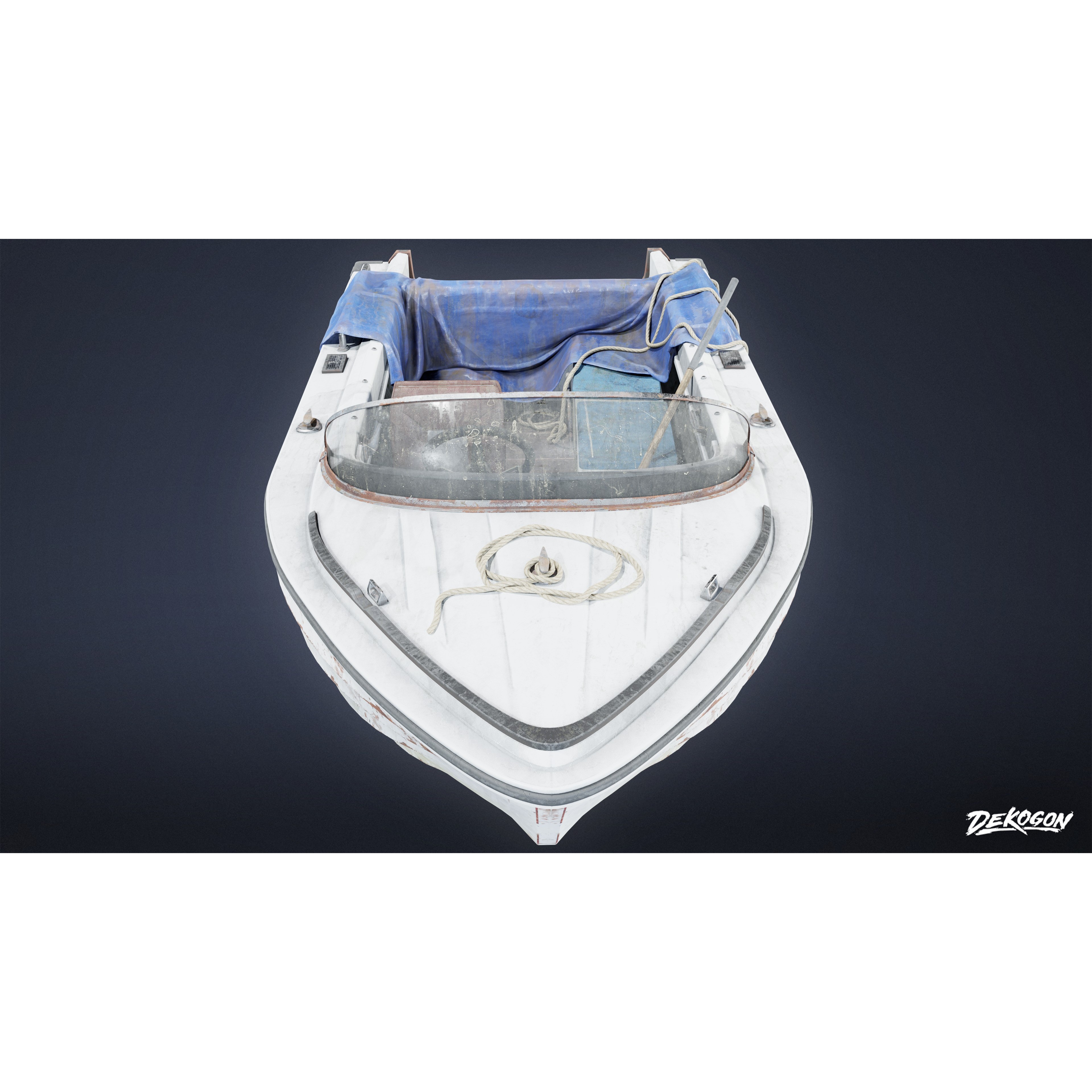 BOATYARD - Low-Poly Game-Ready 3D Model - View 4