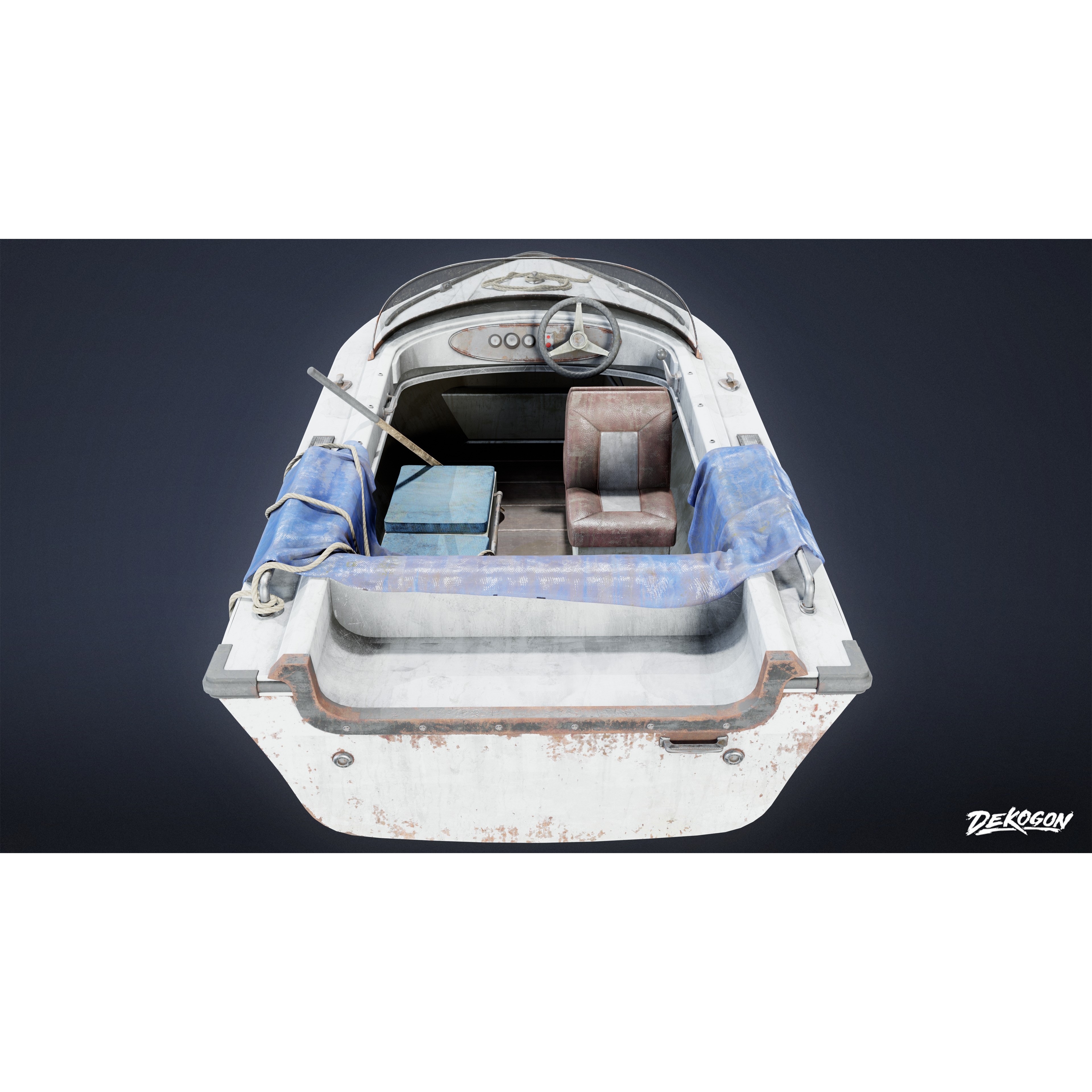 BOATYARD - Low-Poly Game-Ready 3D Model - View 5