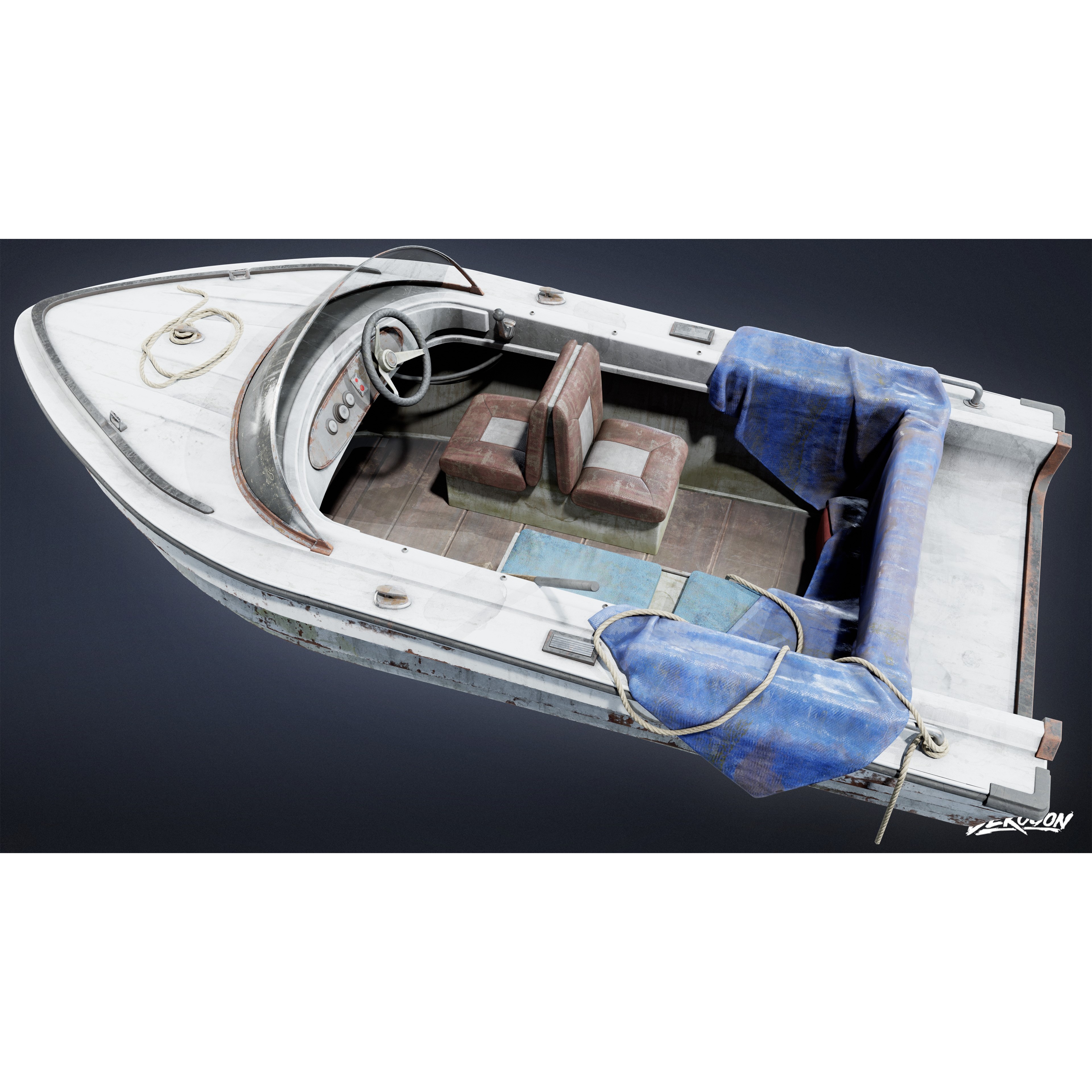 BOATYARD - Low-Poly Game-Ready 3D Model - View 6