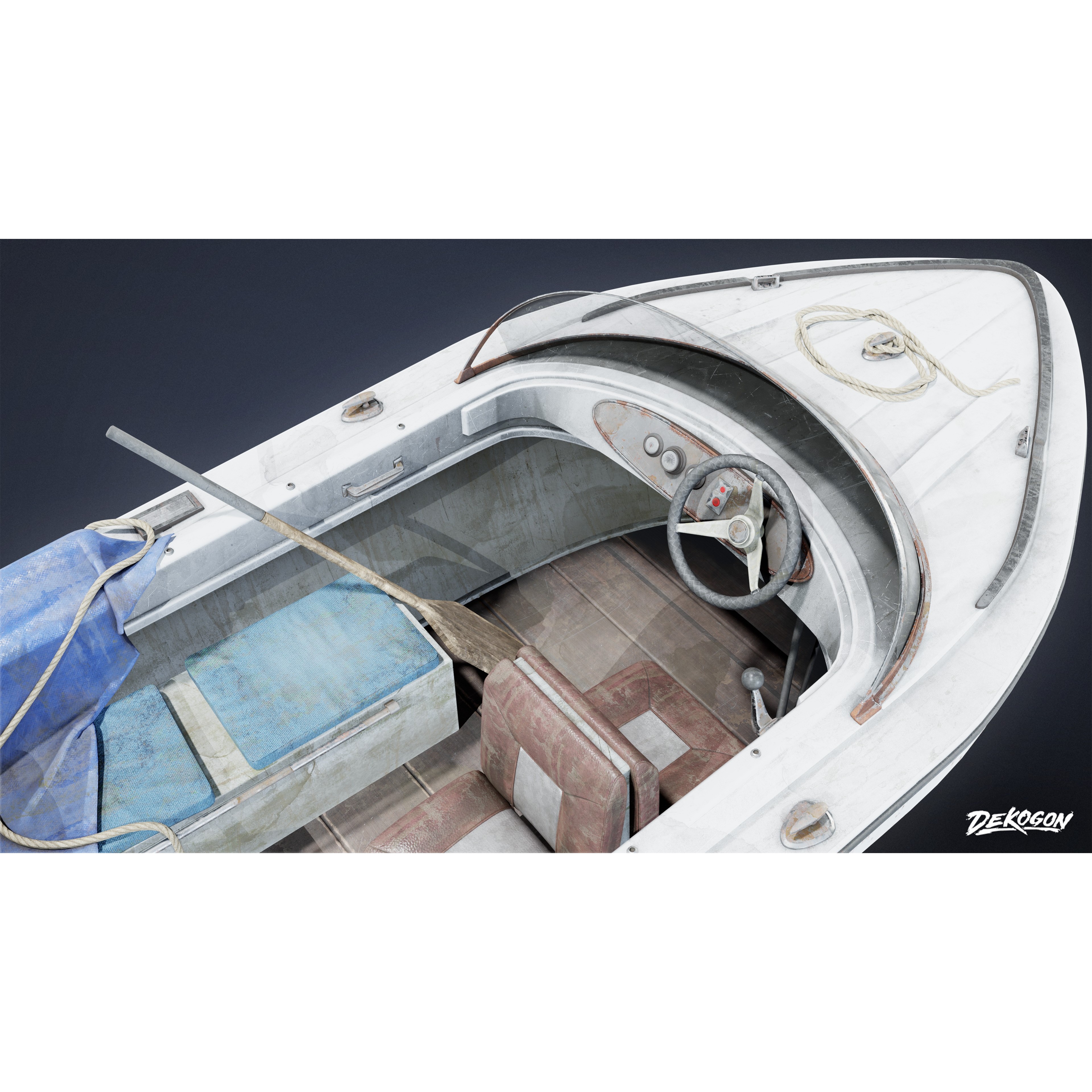 BOATYARD - Low-Poly Game-Ready 3D Model - View 7