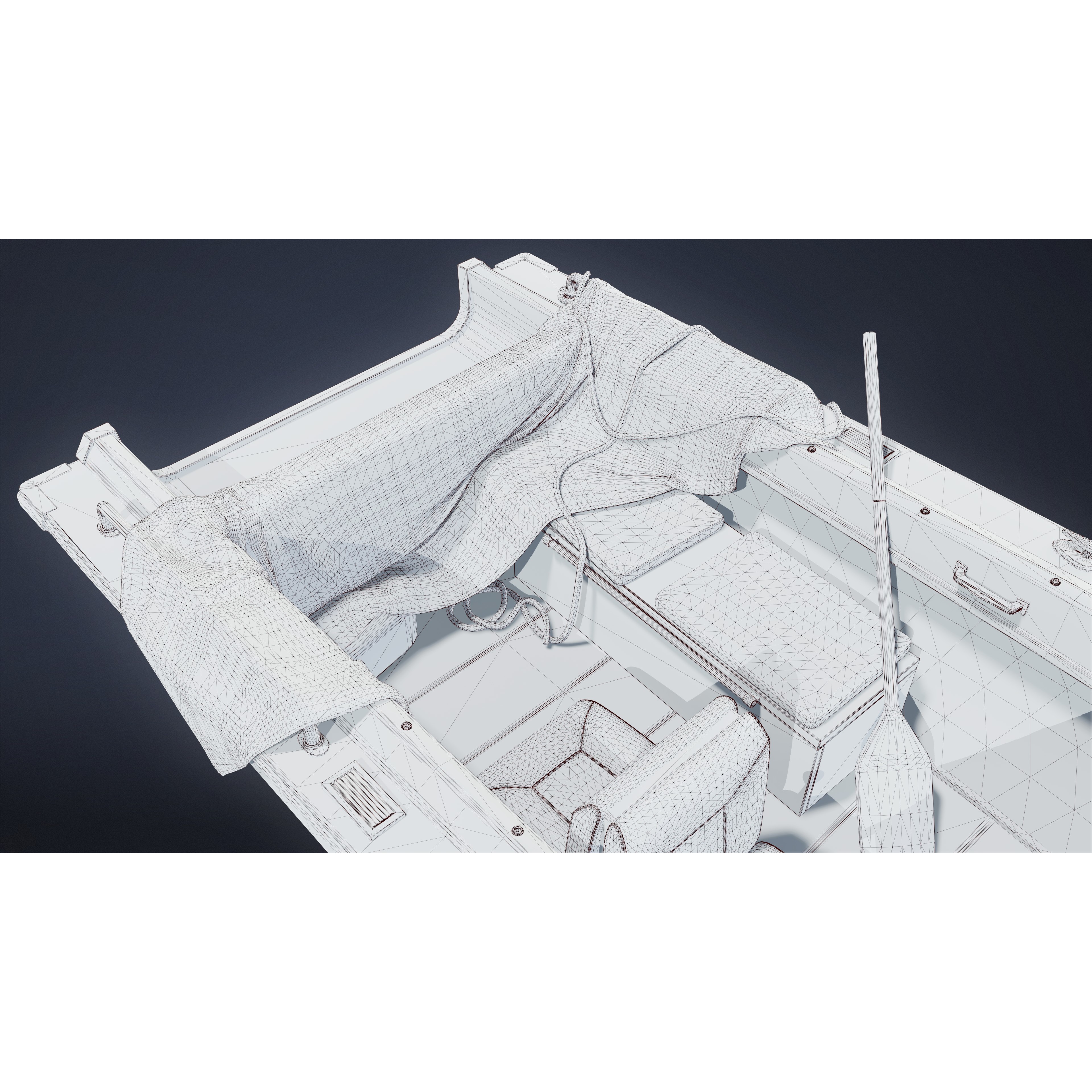 BOATYARD - Low-Poly Game-Ready 3D Model - View 9