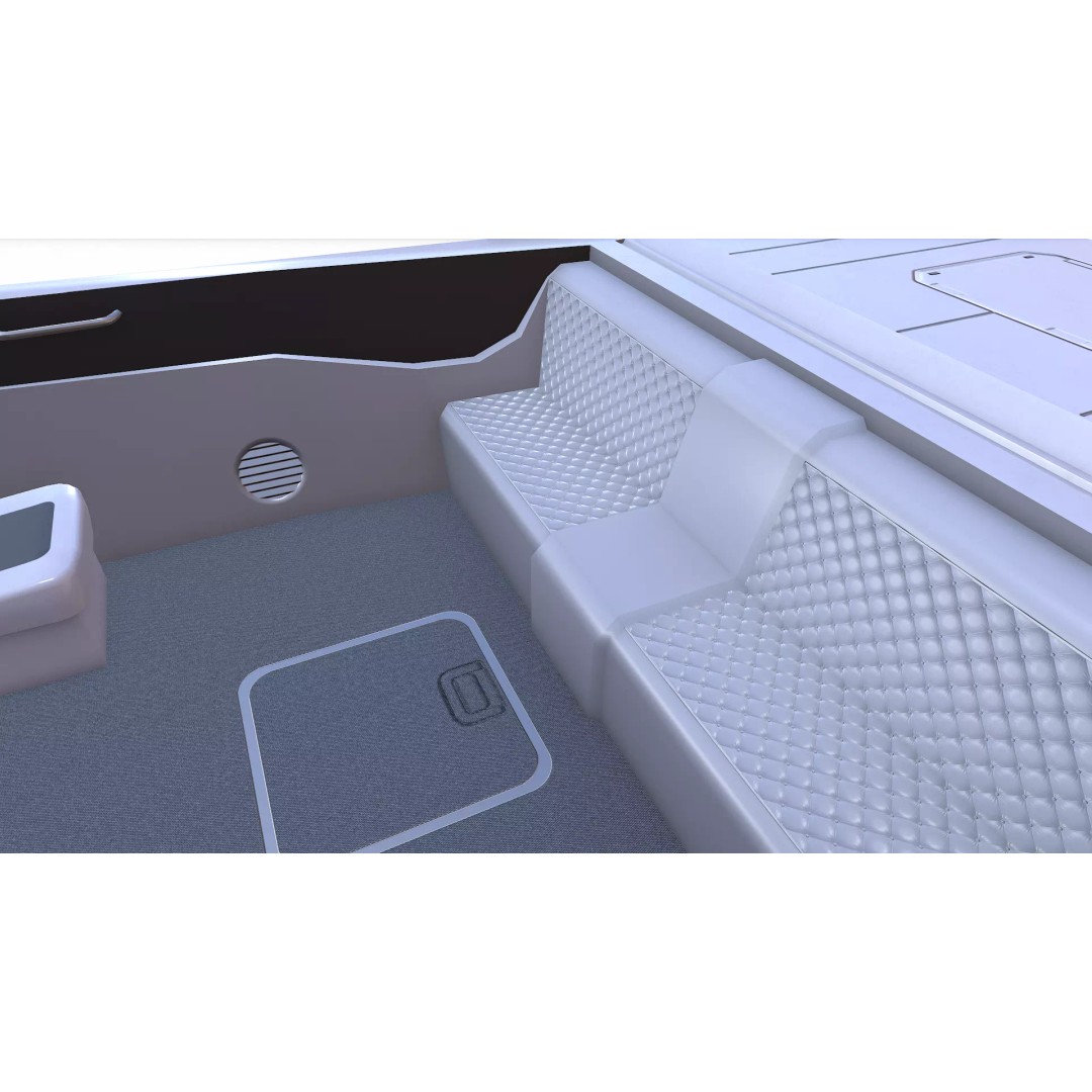 Speedboat 3D Model – Low Poly PBR Game Asset, FBX, OBJ - View 21