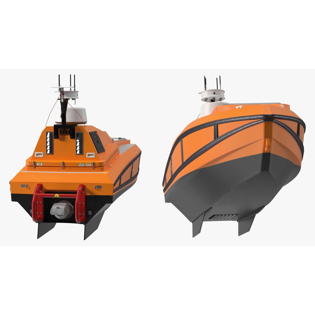Unmanned Surface Vehicle 3D Model – High Poly PBR Watercraft for Animation - View 10