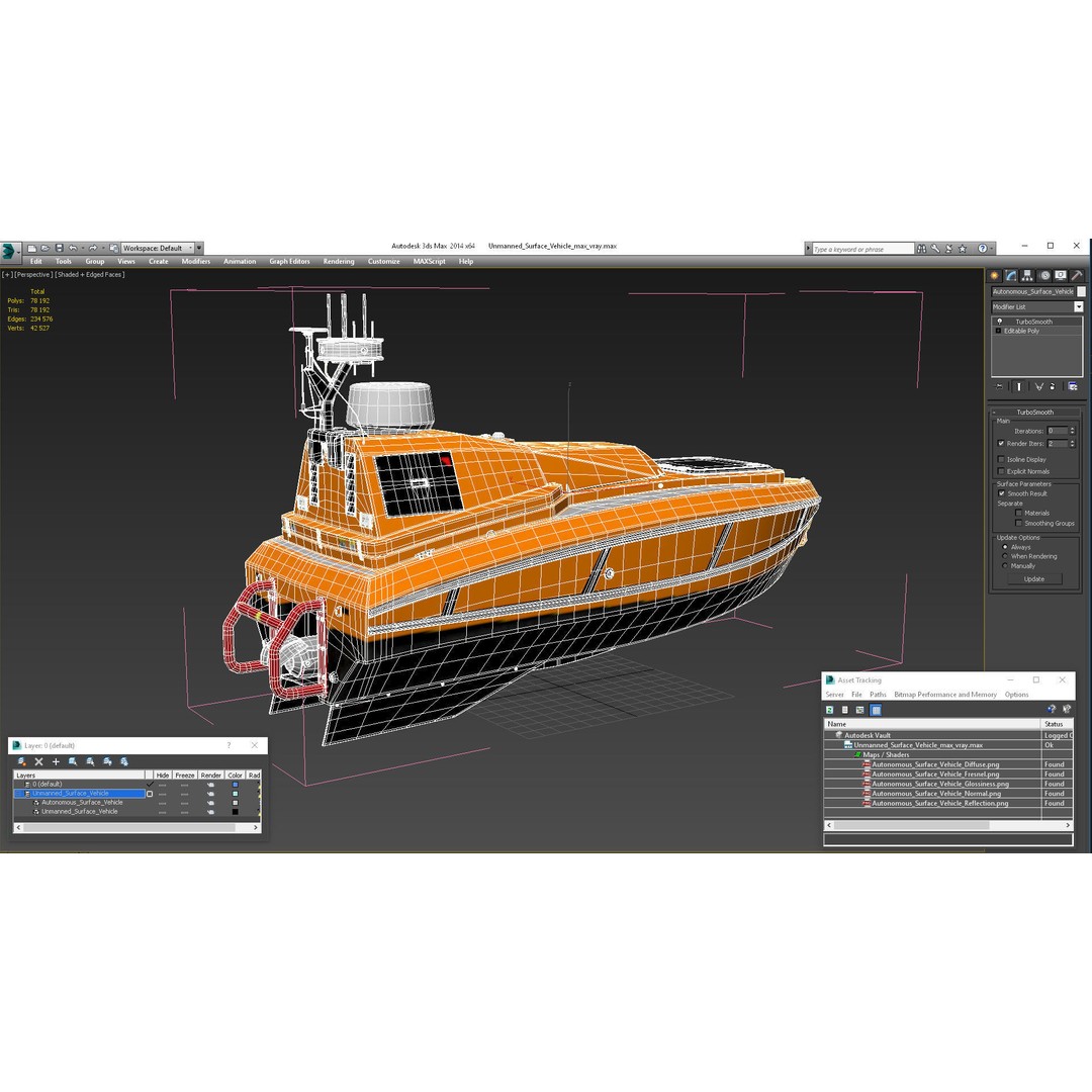 Unmanned Surface Vehicle 3D Model – High Poly PBR Watercraft for Animation - View 22