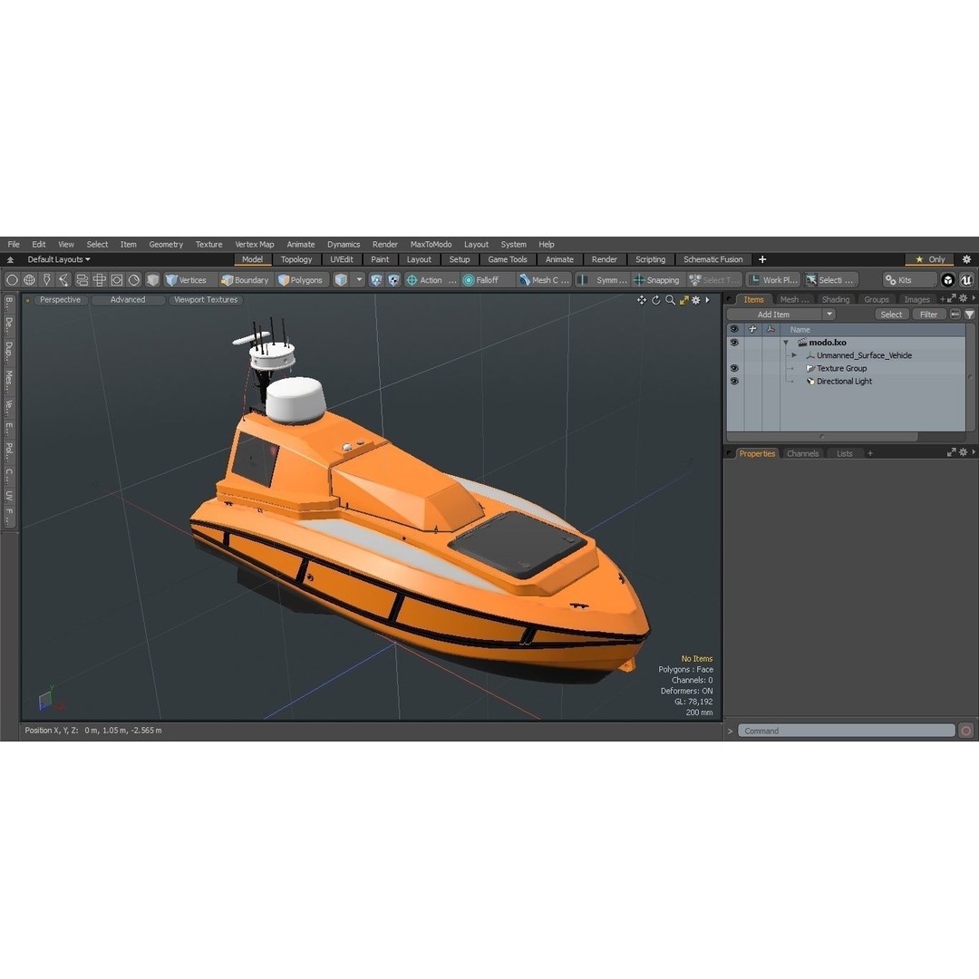 Unmanned Surface Vehicle 3D Model – High Poly PBR Watercraft for Animation - View 26