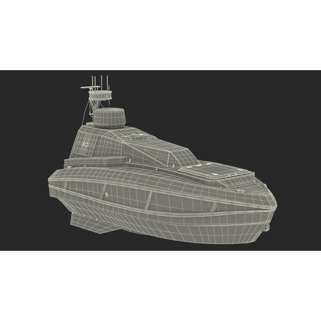 Unmanned Surface Vehicle 3D Model – High Poly PBR Watercraft for Animation - View 28