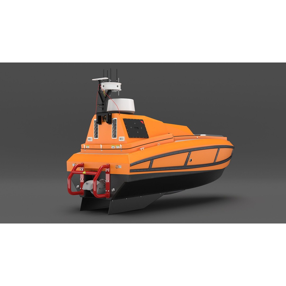 Unmanned Surface Vehicle 3D Model – High Poly PBR Watercraft for Animation - View 9