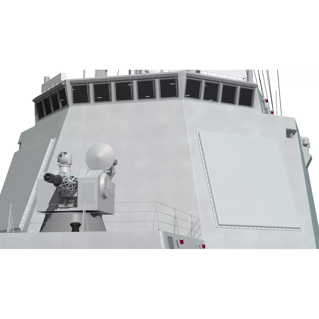 Type 052D Guided-Missile Destroyer 3D Model – High Poly Military Watercraft, FBX, OBJ - View 26