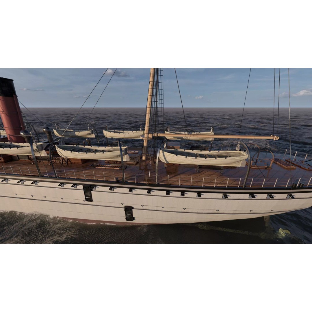 Japanese Navy Merchant Ship 3D Model – Late 19th Century, PBR Textured - View 15