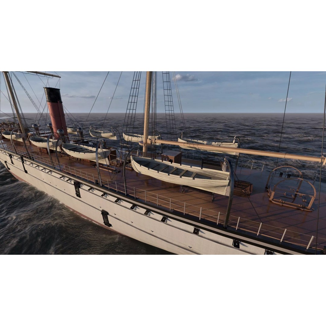Japanese Navy Merchant Ship 3D Model – Late 19th Century, PBR Textured - View 16
