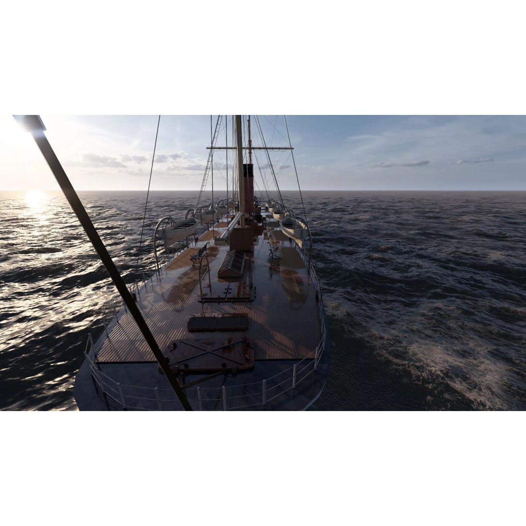 Japanese Navy Merchant Ship 3D Model – Late 19th Century, PBR Textured - View 18
